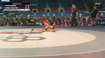 95 lbs 3rd Place Match - Olivia Munson, CA vs Cidney Schaffer, PA