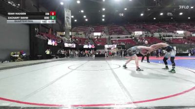 170 lbs Quarterfinal - Zachary David, St. Maries vs Isiah Haugen, Coyote Wrestling Club