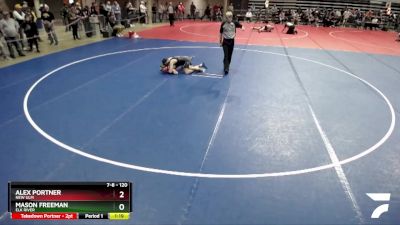 120 lbs Semifinal - Alex Portner, New Ulm vs Mason Freeman, Elk River