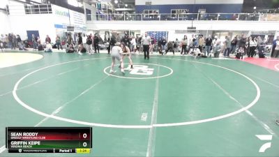 116 lbs 3rd Place Match - Sean Roddy, Grizzly Wrestling Club vs Griffin Keipe, Virginia Beach