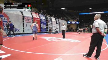 285 Class 1 lbs Quarterfinal - Ryder Herron, Rock Port vs Caden Mettlach, Bishop DuBourg