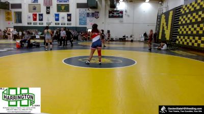 165 lbs Quarterfinal - Jasllyn Pena Perdomo, Lenape Valley H.S. vs Saylor Roman, North Hunterdon