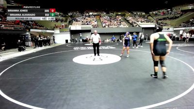 190 lbs Round Of 16 - Brianna Jones, Sanger West vs Brianna Alvarado, Highland (Bakersfield)