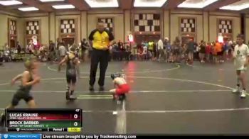 47 lbs Round 2 (6 Team) - Lucas Krause, Steel Valley Renegades vs Brock Barber, Upper Twp Green Hornets