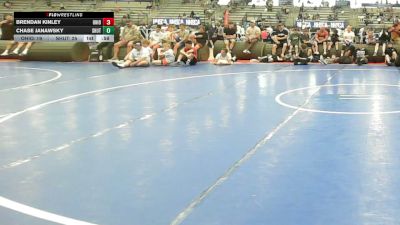 142 lbs Semifinal - Brendan Kinley, Ohio United - MS vs Chase Janawsky, Team Lil SHUTTs - MS