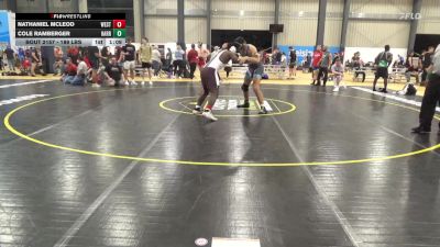 189 lbs 3rd Place - Nathaniel McLeod, Westminster vs Cole Ramberger, Harrisburg