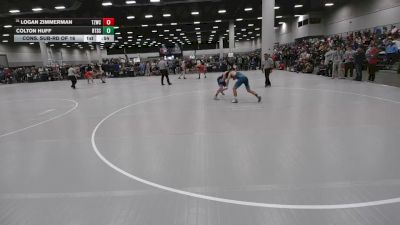 138 lbs Cons. Sub-rd Of 16 - Logan Zimmerman, Team Zapas Wrestling Club vs Colton Huff, Beat The Streets Chicago-Avondale