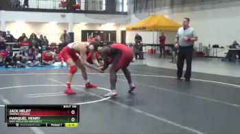 197 lbs Quarterfinal - Jack Heldt, Wabash College vs Marquel Henry, Ohio Wesleyan University