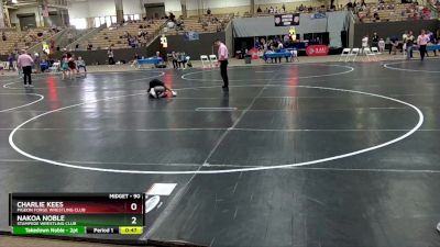 90 lbs 5th Place Match - Charlie Kees, Pigeon Forge Wrestling Club vs Nakoa Noble, Stampede Wrestling Club