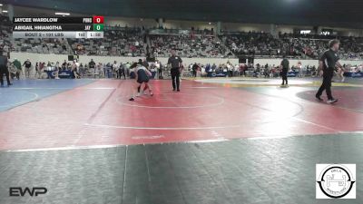 101 lbs Round Of 64 - Jaycee Wardlow, Ponca City LadyCat Wrestling vs Abigail Hniangtha, Jay Junior High