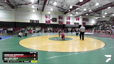 125 lbs Cons. Round 3 - Angelina Rodriguez, Wilson Long Beach vs Bryleigh Delis, Santa Rosa Academy