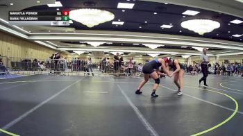 130 lbs Consi Of 16 #1 - Makayla Power, Vills Bros WC vs Sanai Villagran, Corona 100