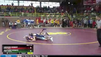 145 lbs Semifinal - Matthew Koontz, Perry Meridian vs Jackson Neibert, Indian Creek