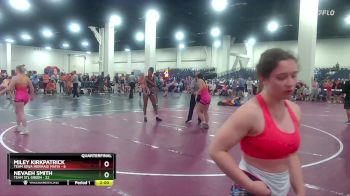 130 lbs Quarters & Wb (16 Team) - Nevaeh Smith, Team STL Green vs Miley Kirkpatrick, Team Iowa Mermaid Mafia