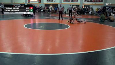 70 lbs Semifinal - Koyie Thompson, Big Game Wrestling Club vs Thomas Rohner, Big Game Wrestling Club