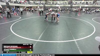 100 lbs Round 1 - Ethan Suberla, Wisconsin vs Beckam Dickman, Boscobel Youth Wrestling Club