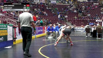 152 lbs Consi 2 - Ezra Swisher, Bellefonte vs Luke Lilley, Connellsville