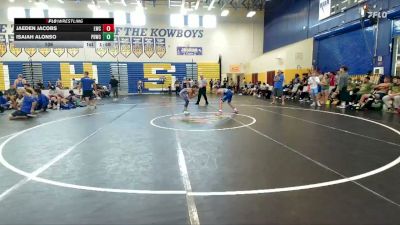 106 lbs Round 4 (8 Team) - ISAIAH ALONSO, Palm Harbor WC vs Jaeden Jacobs, Longwood WC