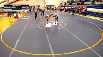 130 lbs Cons. Round 2 - Anna Davis, Geneseo vs Candice Wright, St. Joseph (S.J.-Ogden)