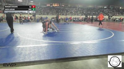 128 lbs Round Of 32 - Rogan Choate, Hennessey Eagles Jr High vs Jack Lucas, Sapulpa Jr High