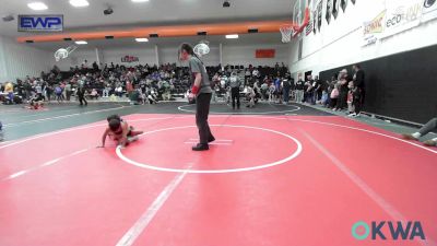 52 lbs Consi Of 8 #2 - Leonardo McClain, Verdigris Youth Wrestling vs Stetson Basquez, Berryhill Wrestling Club