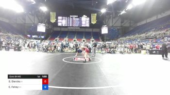 126 lbs Cons 64 #2 - Steele Diercks, Iowa vs Evan Fahey, Wisconsin