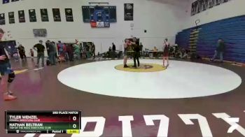 113 lbs 3rd Place Match - Tyler Wenzel, Powell Wrestling Club vs Nathan Beltran, Top Of The Rock Wrestling Club