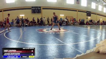 215 lbs 3rd Place Match - Andy Warren, Perry Meridian Wrestling Club vs Jayden Bartoszek, Howe Wrestling School LLC