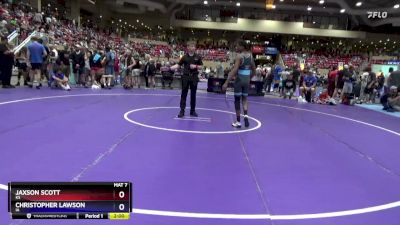 132 lbs Champ. Round 2 - Jaxson Scott, KS vs Christopher Lawson, IA