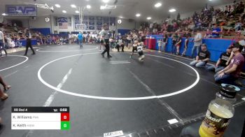 49 lbs Rr Rnd 4 - Knox Williams, Perry Wrestling Academy vs Kannon Keith, Midwest City Bombers Youth Wrestling Club