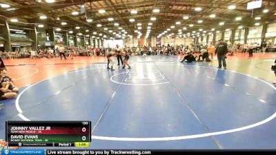 130 lbs Rd# 4- 2:00pm Friday Final Pool - David Evans, NCWAY National Team vs Johnny Vallez Jr, Team New Mexico