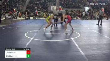 109 lbs Consi Of 16 #2 - Zion Eyraud, Chaparral Wrestling Club vs Chris Caldera, Winslow Wrestling