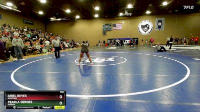 110 lbs Quarterfinal - Pearla Gerges, Marina vs Ariel Reyes, Hanford