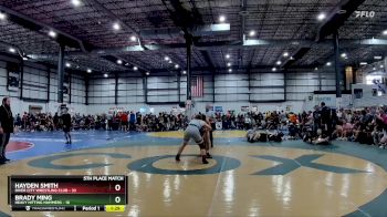 165 lbs Placement Matches (8 Team) - Brady Ming, HEAVY HITTING HAMMERS vs Hayden Smith, RIVER CITY WRESTLING CLUB