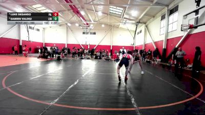 165 lbs Quarterfinal - Damien Valdez, Lemoore College vs Luke Desando, Palomar College