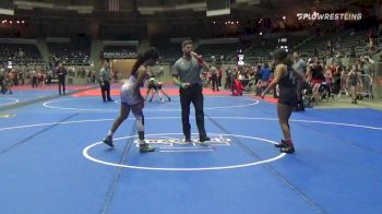 123 lbs Rr Rnd 3 - Lei'Lani Ingram, Broken Arrow Wrestling Club vs De'Niah Williams, Pin-King All Stars