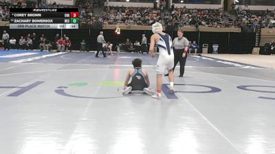 132-4A/3A 3rd Place Match - Corey Brown, Chesapeake-AA vs Zachary Bowersox, Westminster
