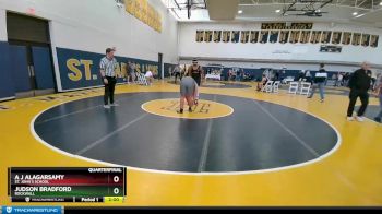 200 lbs Quarterfinal - A J Alagarsamy, St. John`s School vs Judson Bradford, Rockwall