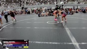 132 lbs Semis (4 Team) - Avalin Barry, PA West Yellow vs Gemma Hatchell, Lady Bandits