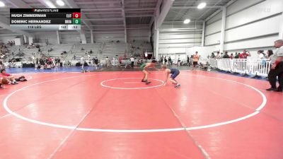 119 lbs Rr Rnd 3 - Hugh Zimmerman, Elite NJ MS Black vs Dominic Hernandez, Broad Axe Green