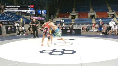 138 lbs Cons. Semis - Uriah Anderson, Utah vs Tyler Paulson, Wisconsin