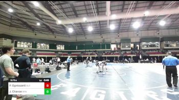 157 lbs 3rd Place - Paul Ognissanti, Blair Academy vs Jt Chance, Western Reserve Academy