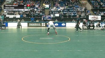 2 - 138 lbs 1st Place Match - Brayden Owsley, Central vs Brice Jones, Dan River High School