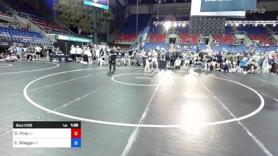 120 lbs Cons 32 #1 - David Pina, AZ vs Cael Staggs, NV