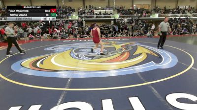 152 lbs Semifinal - Ava McGinnis, Nokomis vs Sofia Vraka, Billerica