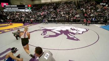 4A 157 lbs 3rd Place Match - Carter Vazquez, Stansbury vs Brice Hawkins, Hurricane