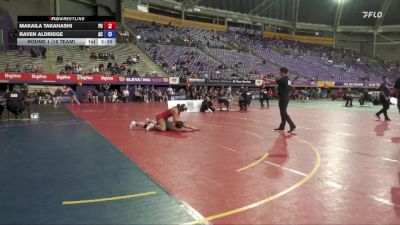 180 lbs Round 1 (16 Team) - Raven Aldridge, Adrian College vs Makaila Takahashi, Pacific University
