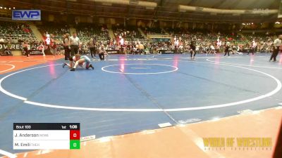 70 lbs Quarterfinal - Jaelyn Anderson, Nebraska Wrestling Academy vs Mia Emili, The Hunt Wrestling Club