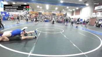 165 lbs Semifinal - Sebastian Garcia, Junipero Serra vs Brody McClure, Mountain View (Mesa) High School