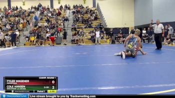 165 lbs Champ. Round 1 - Cole Hansen, Wisconsin-La Crosse vs Tyler Wagener, Augustana